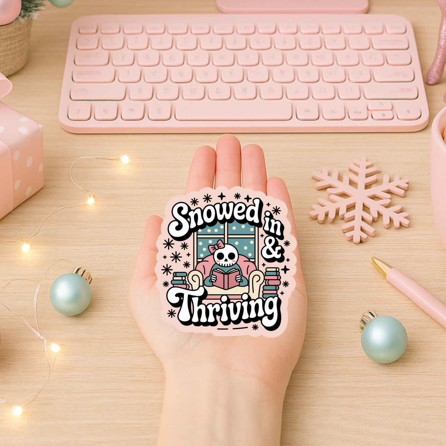 Bookish Christmas Sticker