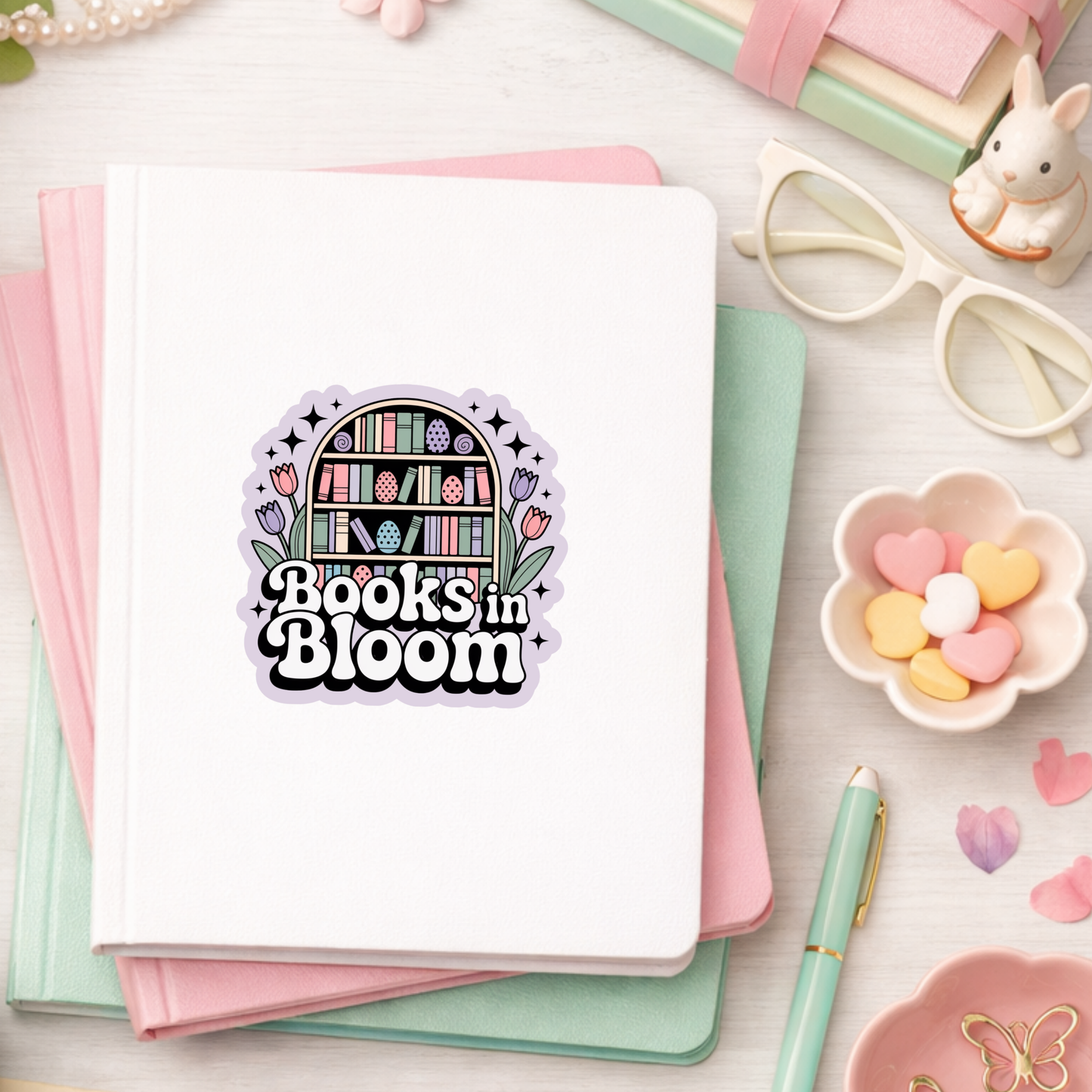 easter bookish sticker