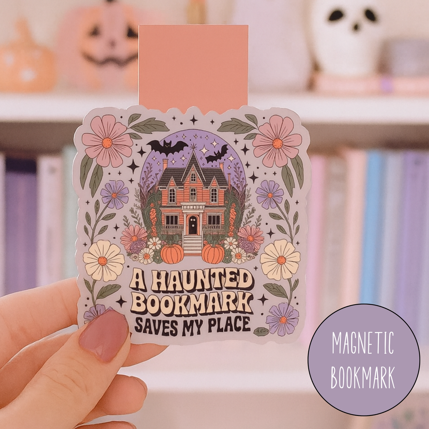 Haunted House Magnetic Bookmarks
