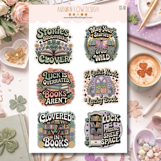 St. Patricks Day Bookish Stickers