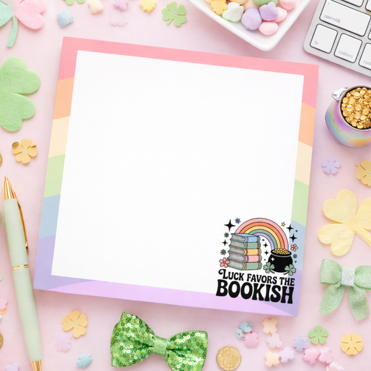 St Patrick's Day Bookish Notepad