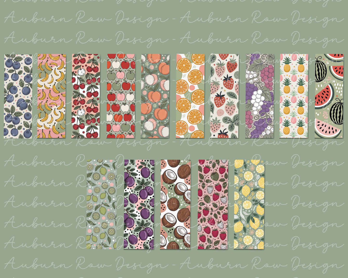 Fruit Printable Bookmark