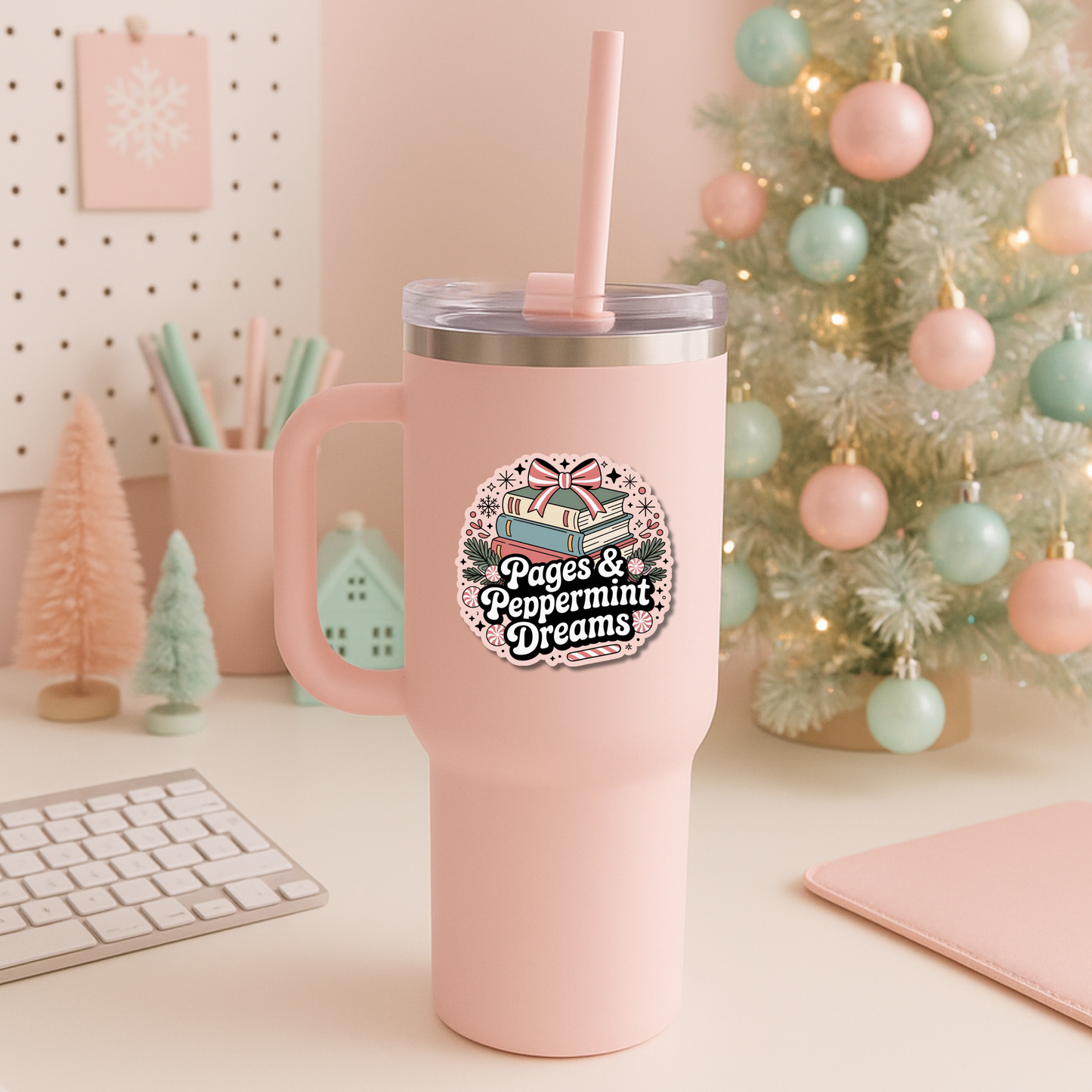 Bookish Christmas Sticker