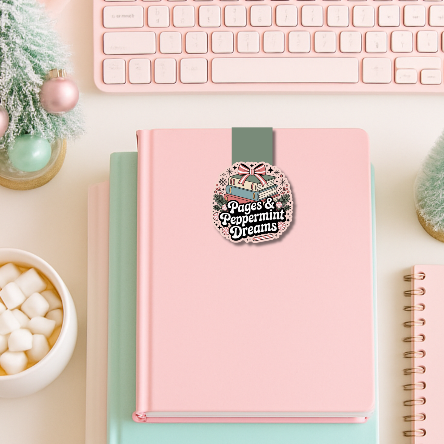Pages & Peppermint Dreams Magnetic Bookmark