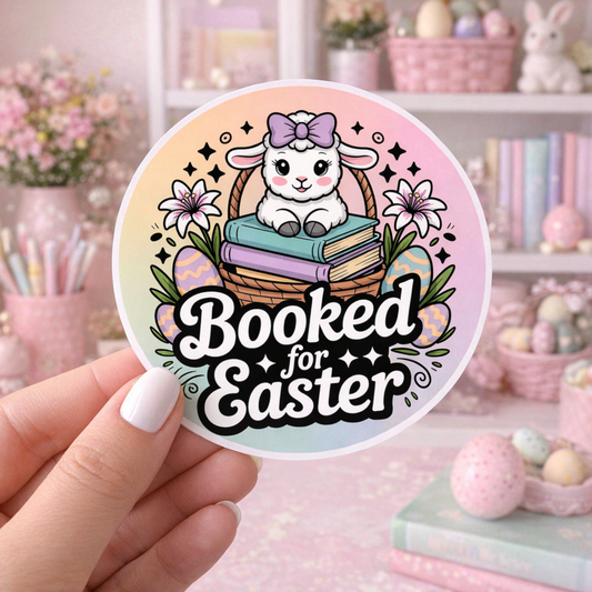 Bookish Easter Sticker