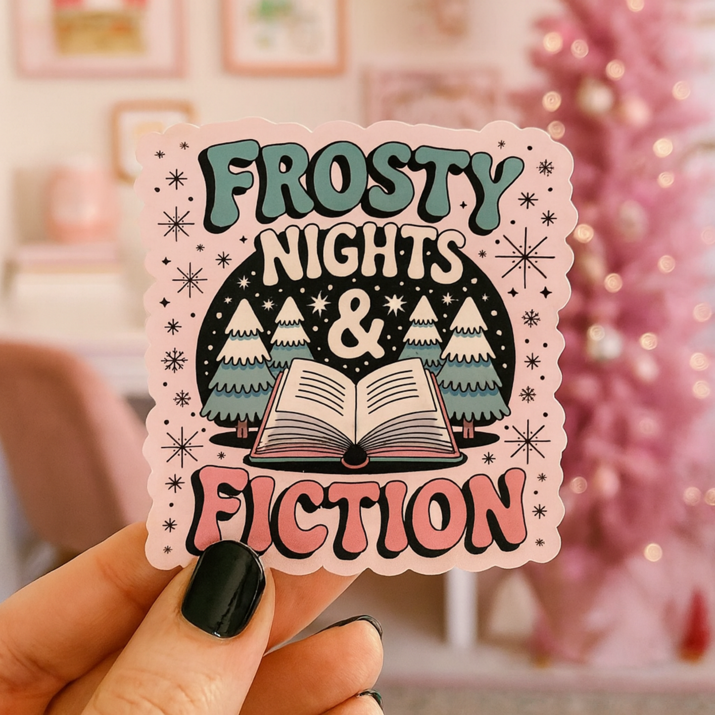 Bookish Christmas Sticker