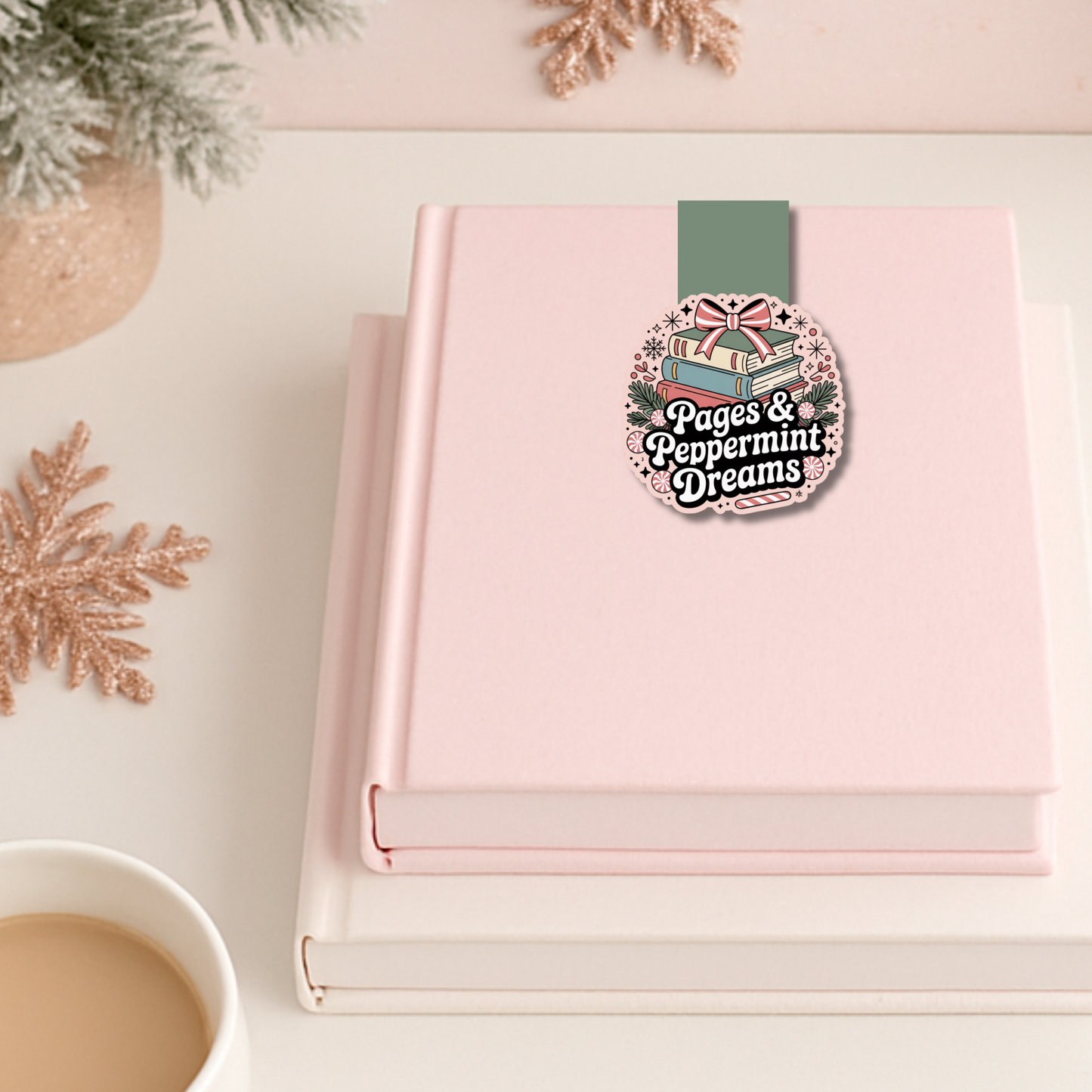 Pages & Peppermint Dreams Magnetic Bookmark
