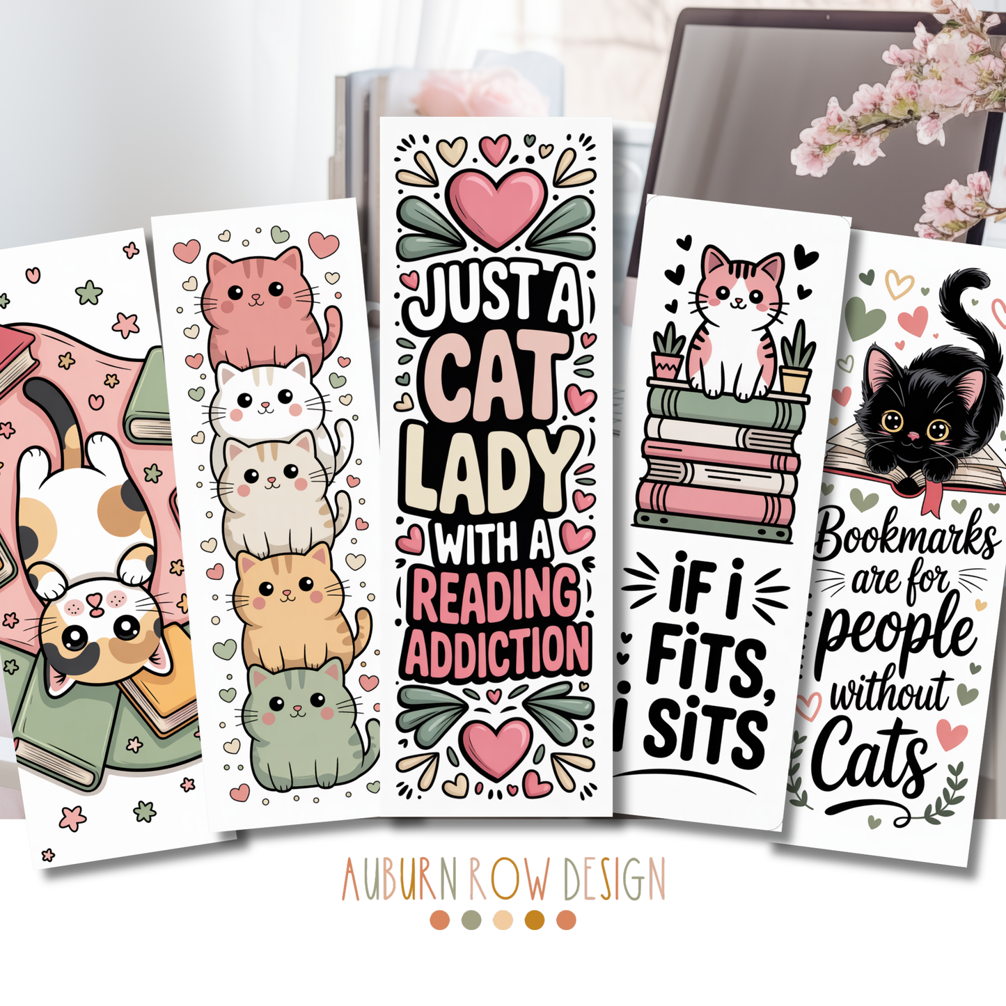 Bookish Cat Bookmarks