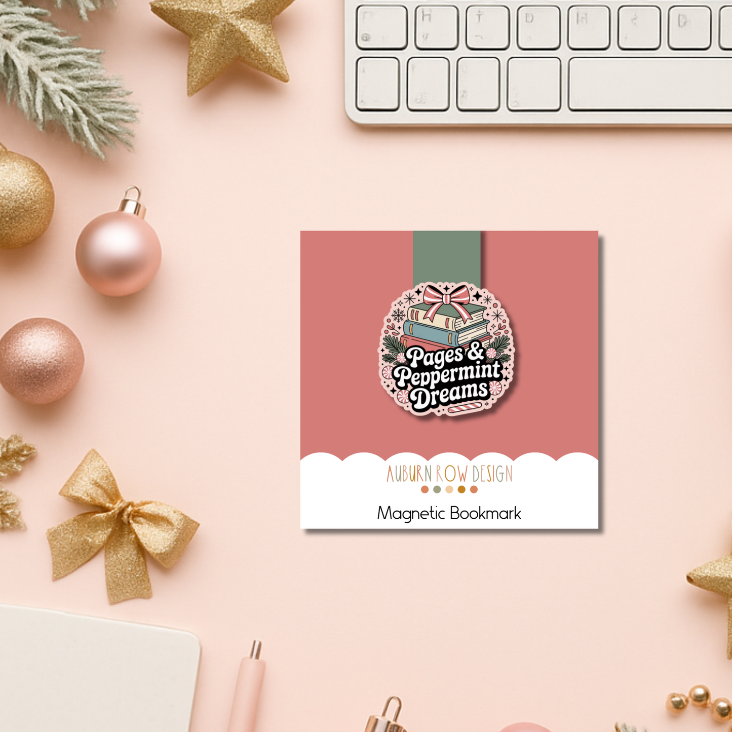 Pages & Peppermint Dreams Magnetic Bookmark