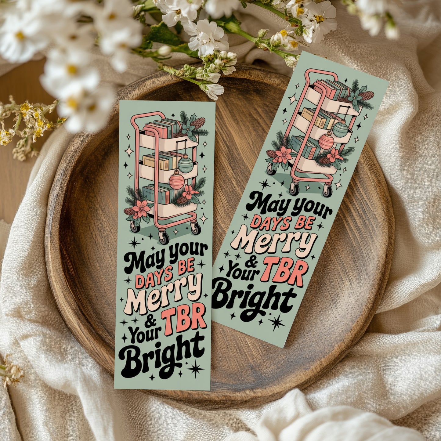 Pastel Christmas Bookmarks