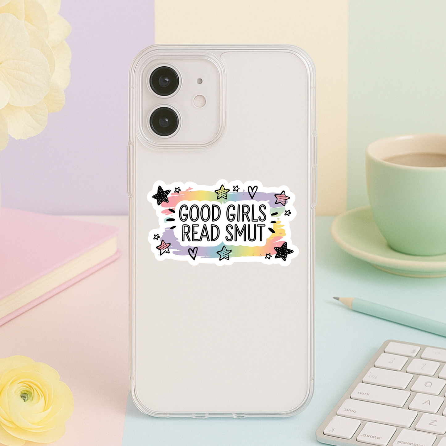 Good Girls Read Smut Die Cut Sticker