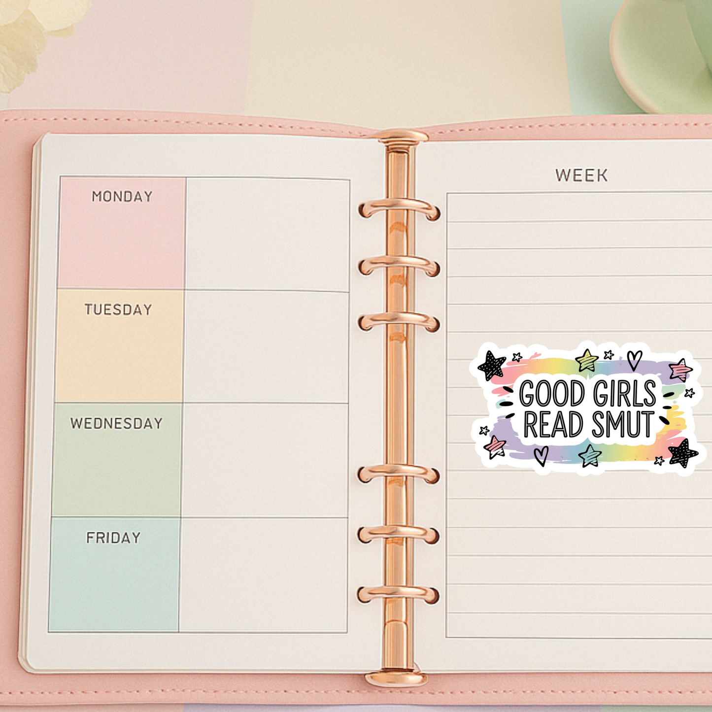 Good Girls Read Smut Die Cut Sticker