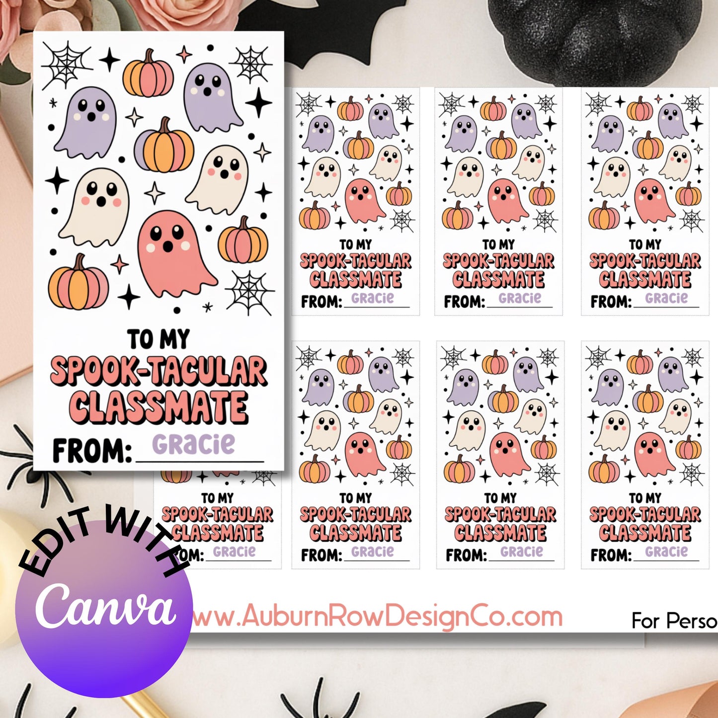 Printable Boo Bag Tag