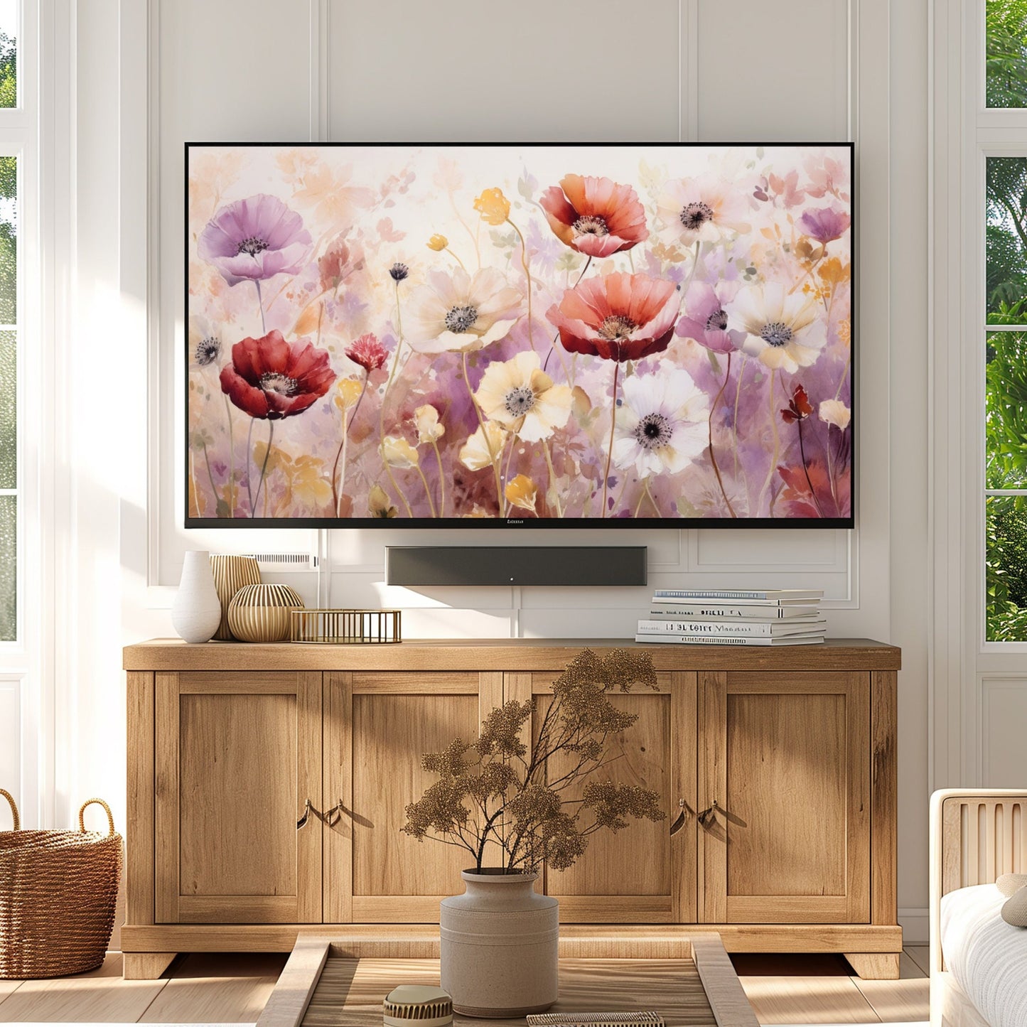 Fall Floral TV Art