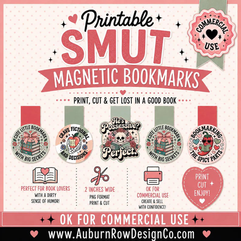 Printable Magnetic Bookmarks