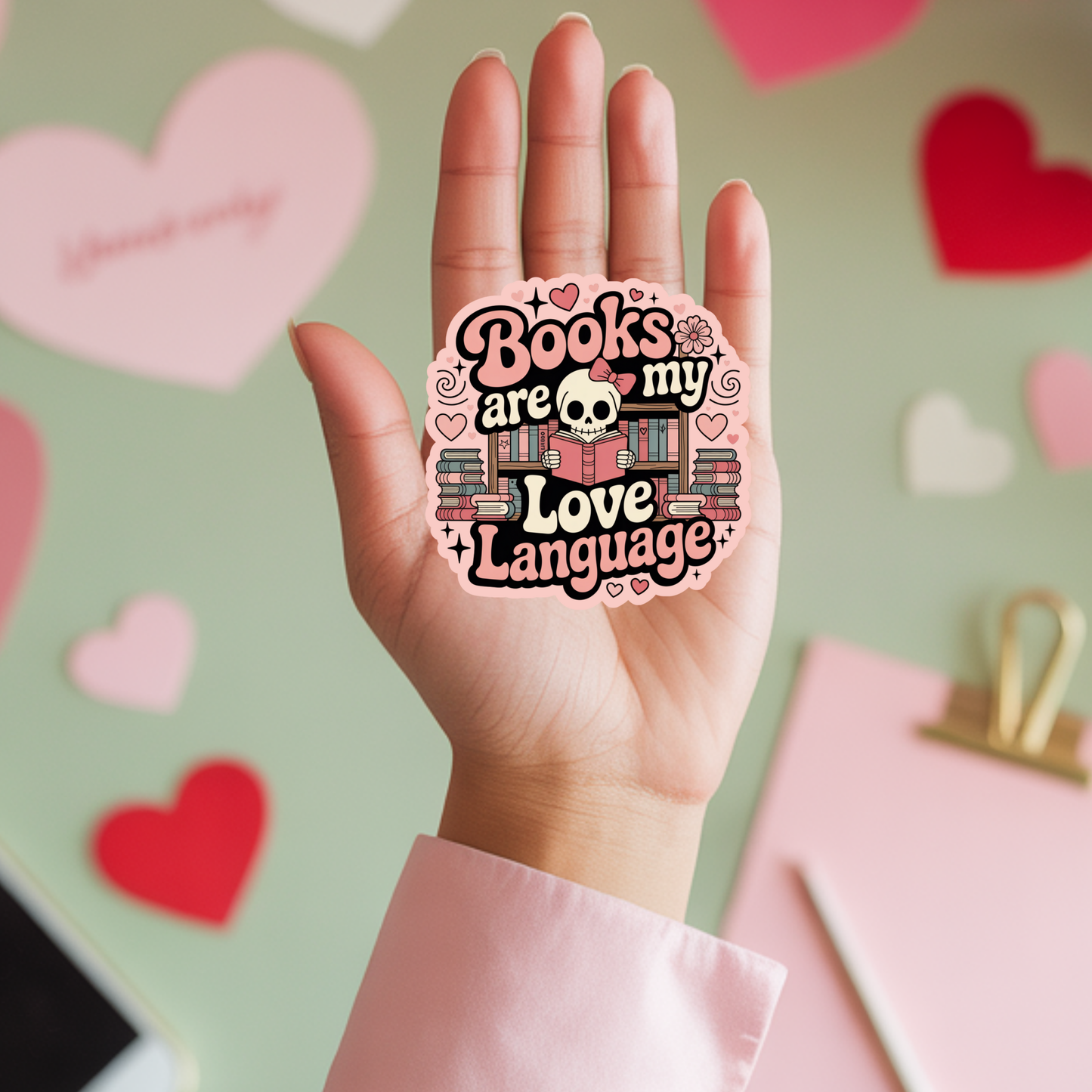 Valentines Day Reading Sticker