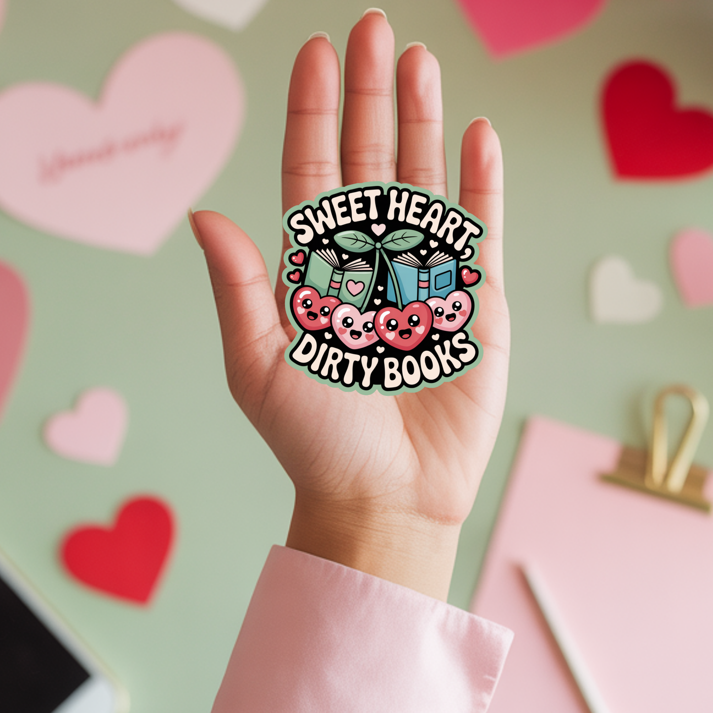 Sweet Heart Dirty Books Smut Reading Sticker