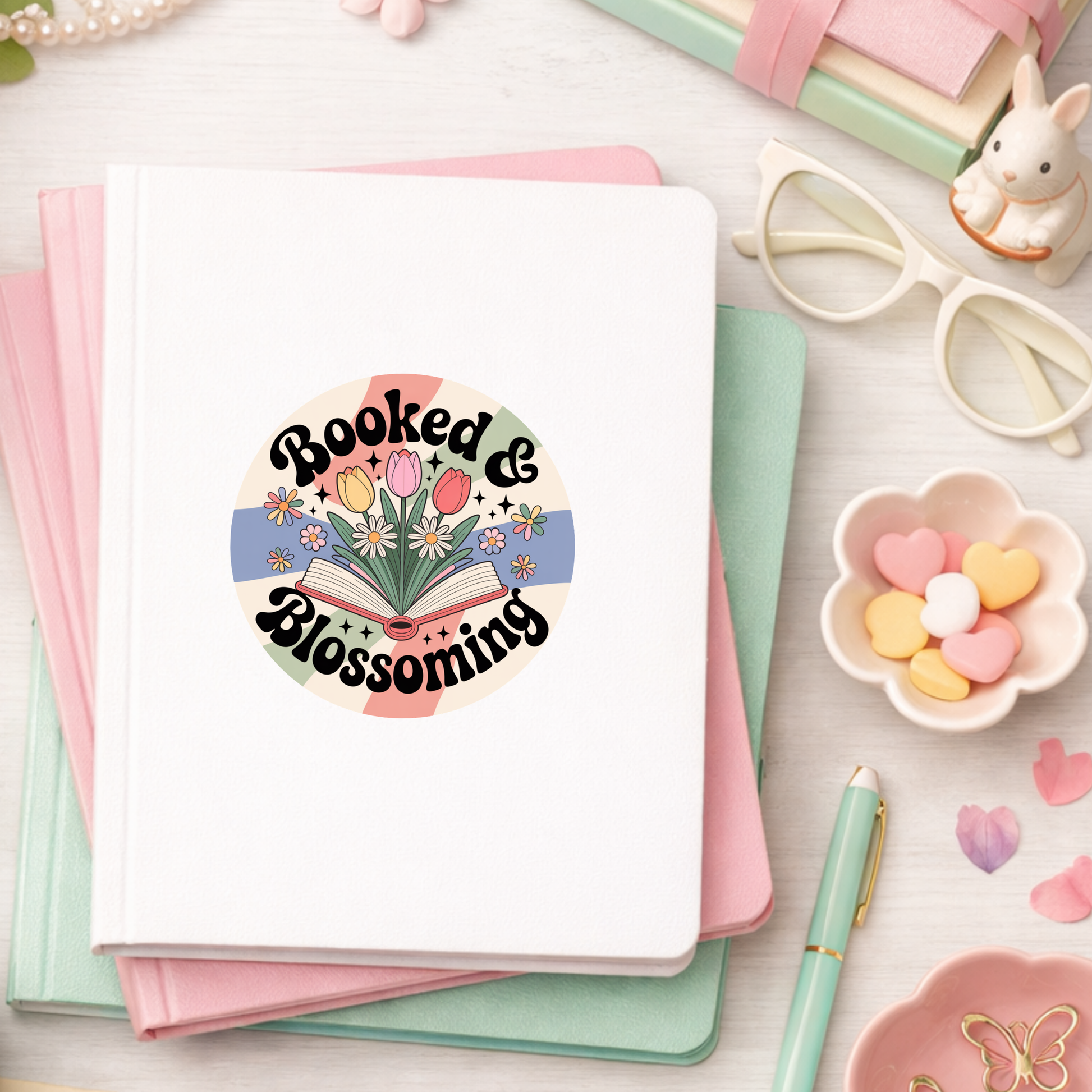 Spring Bookish Sticker