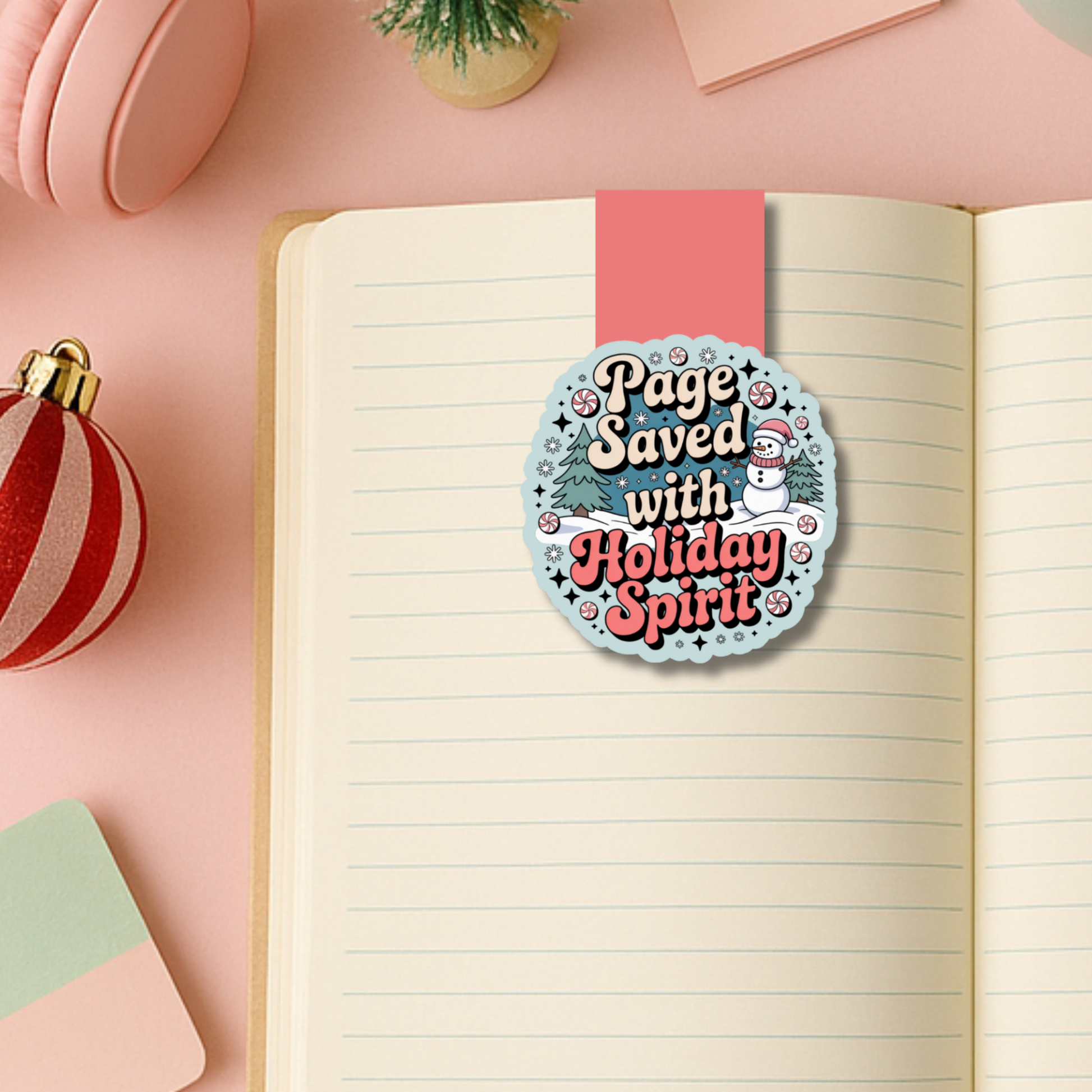 Christmas Magnetic Bookmark