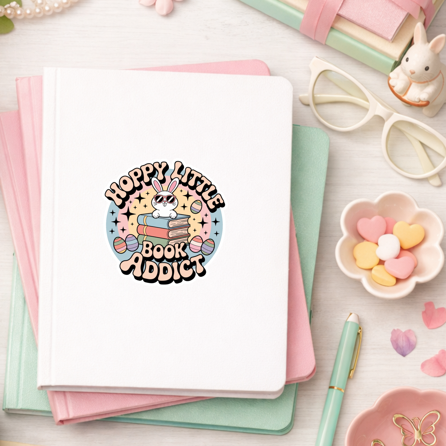 Easter Bookish Sticker