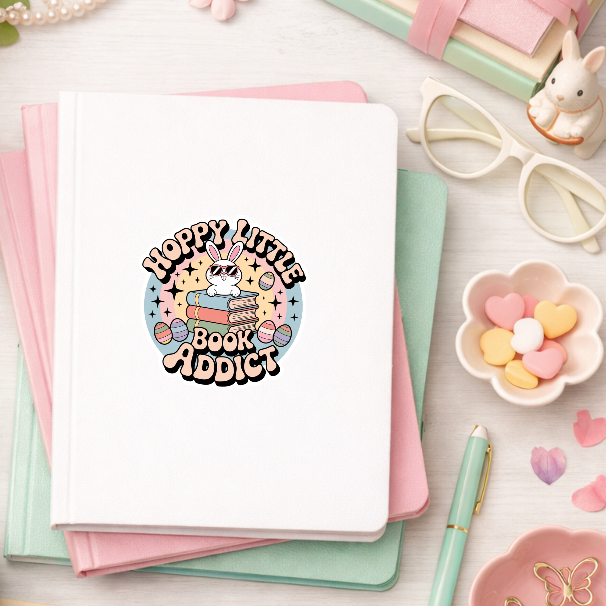 Easter Bookish Sticker