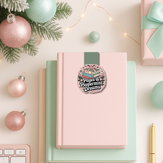 Pages & Peppermint Dreams Magnetic Bookmark