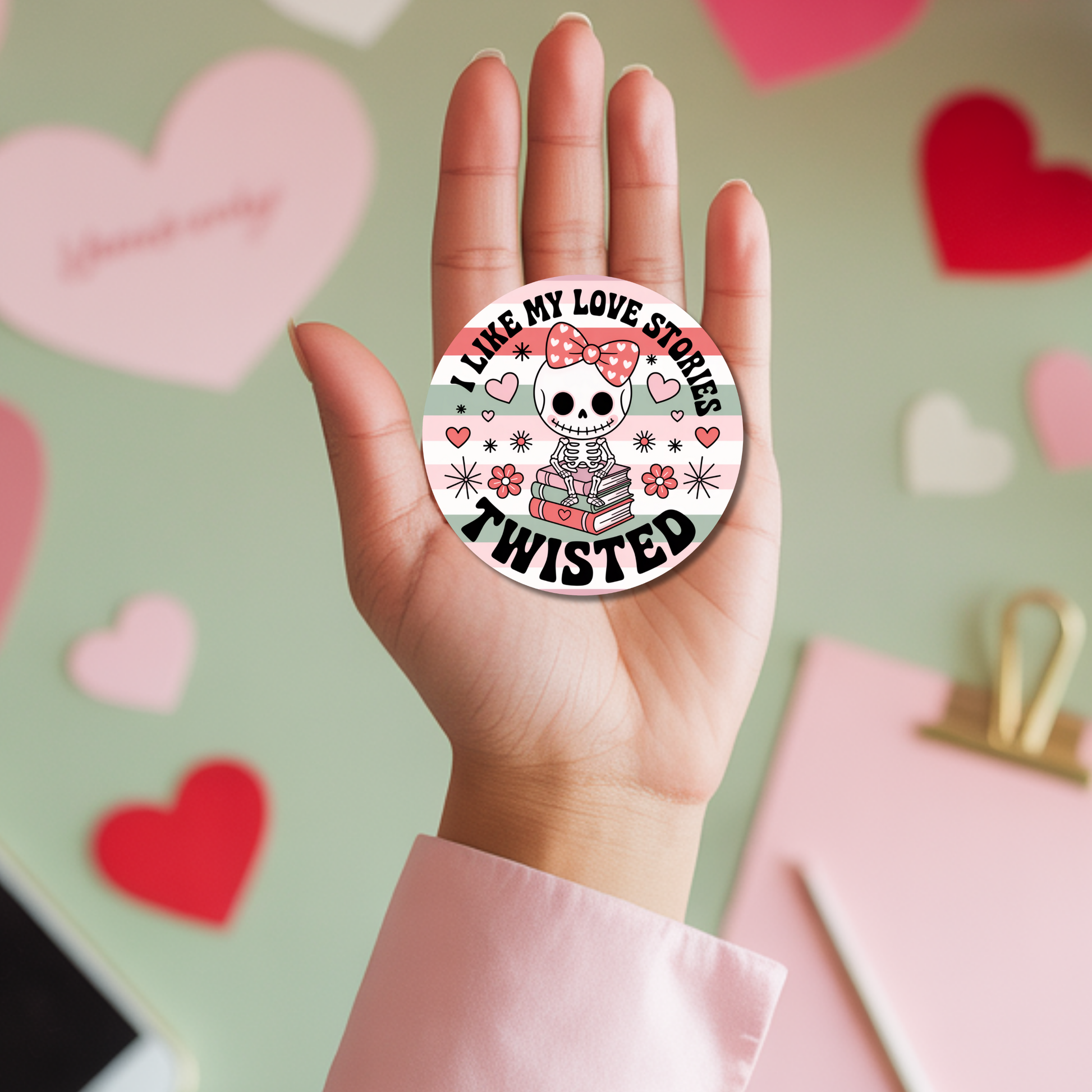 Valentines Day Bookish Sticker
