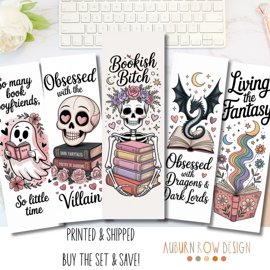 Fantasy Bookmark Set or Individual