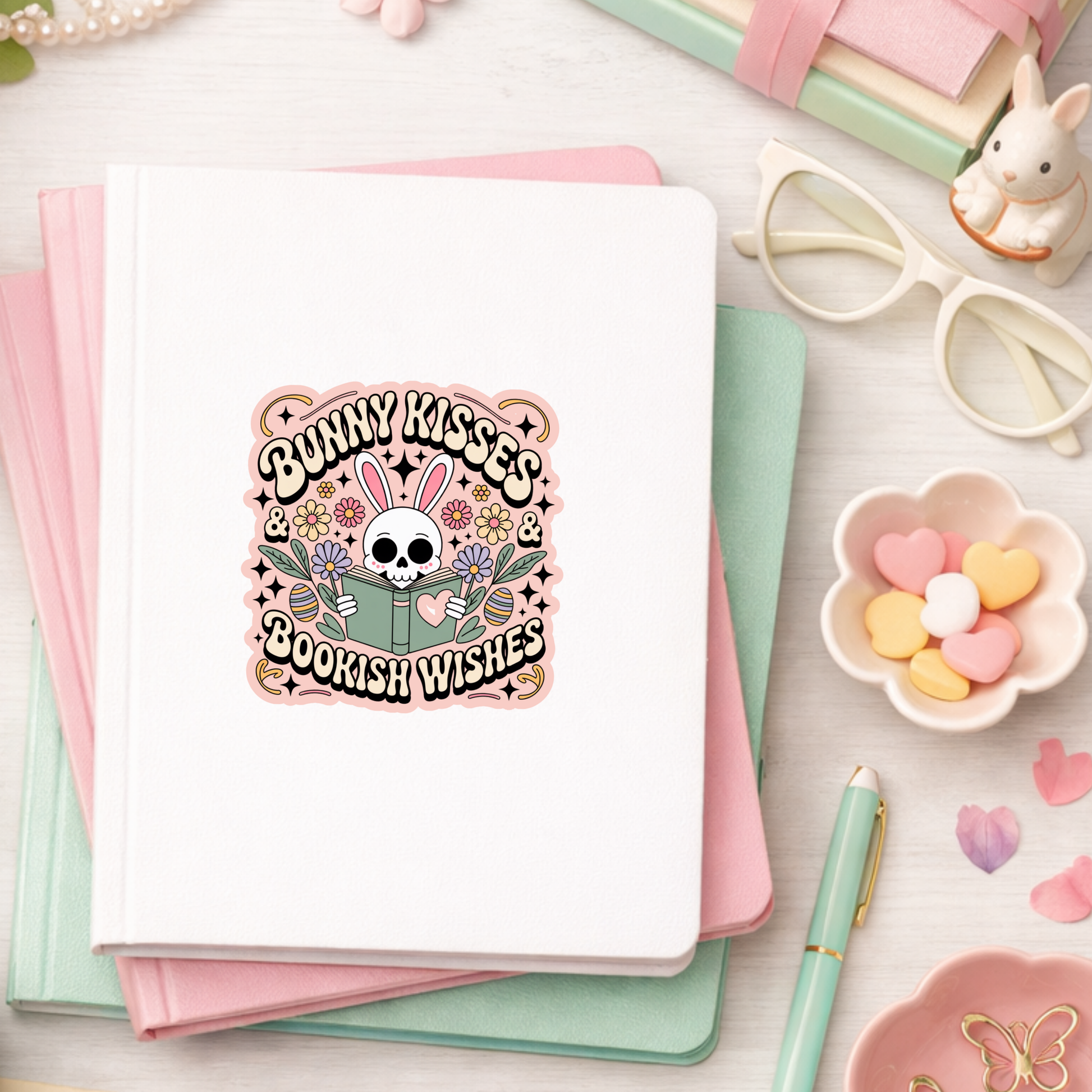 Easter Bookish Sticker