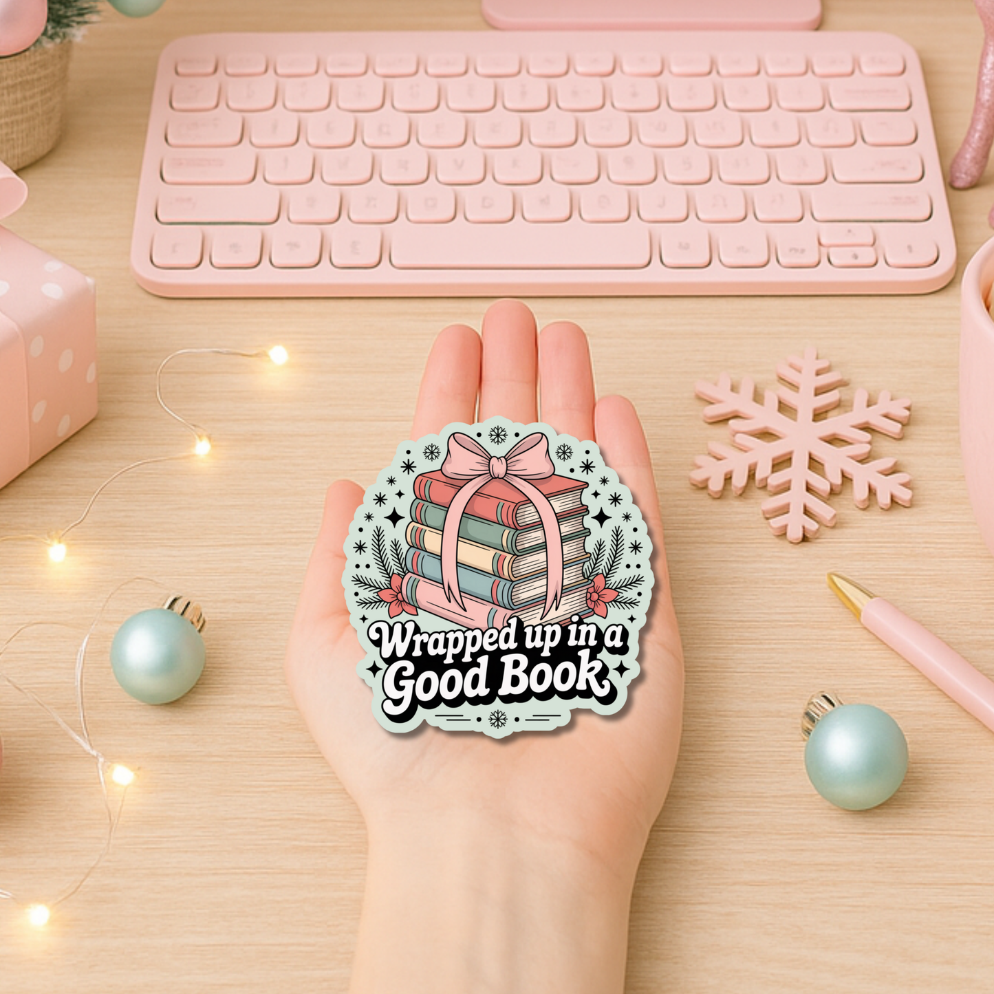 Bookish Christmas Stickers