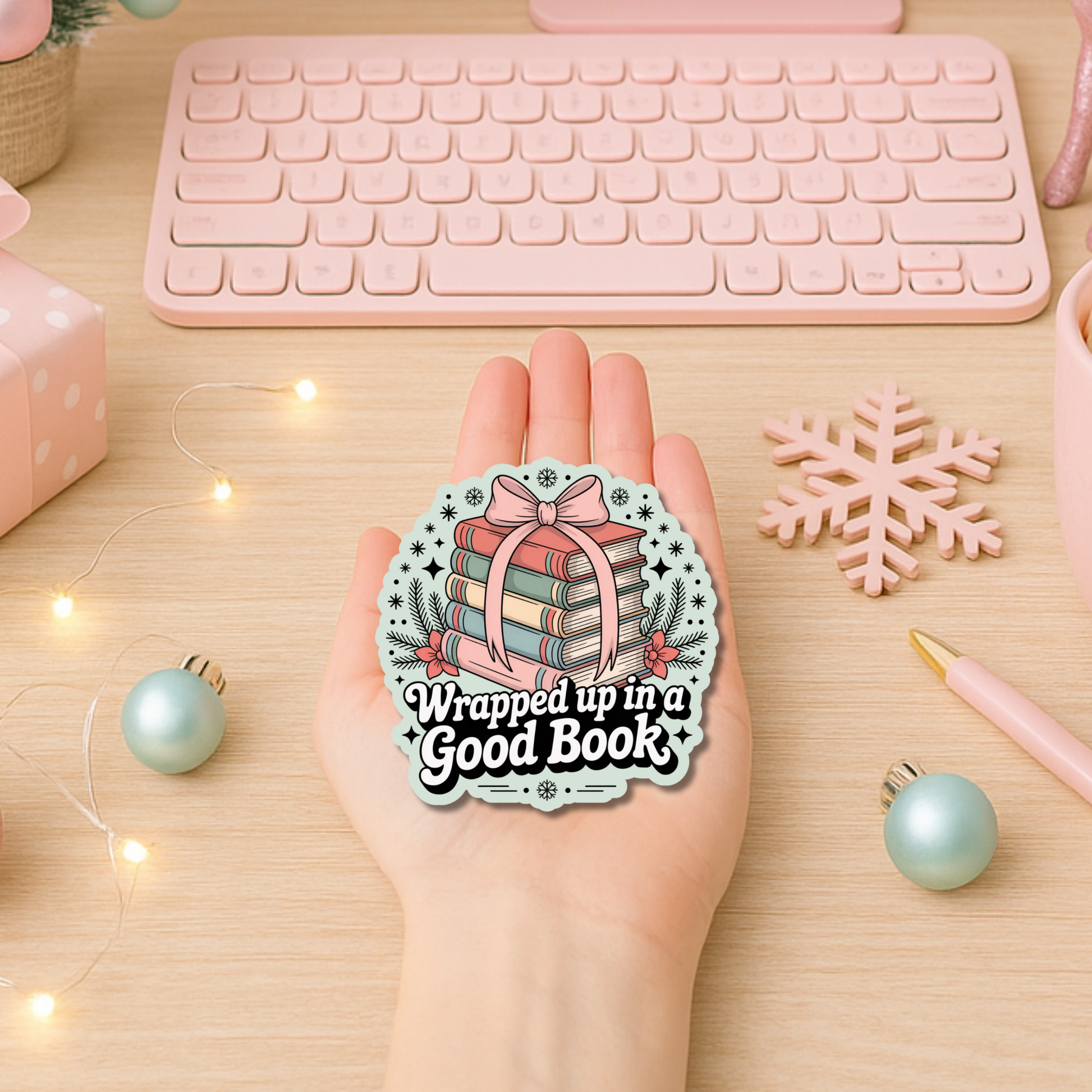 Bookish Christmas Stickers