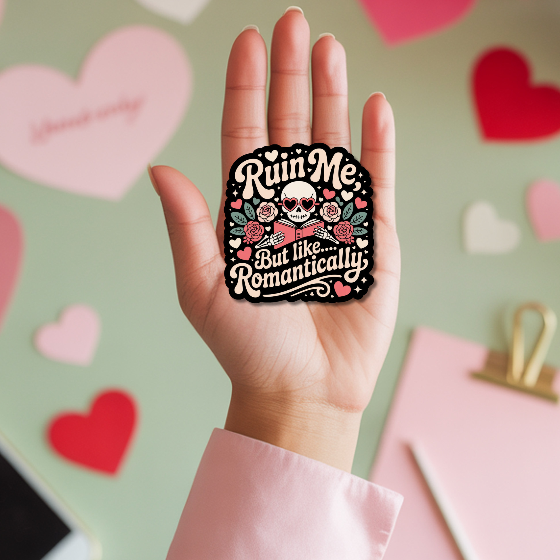 Valentines Day Bookish Sticker