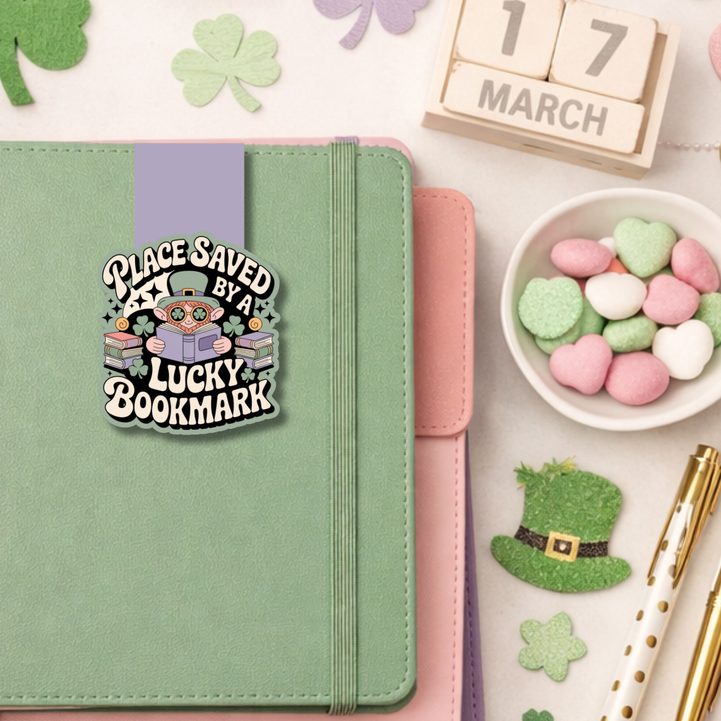St Patricks Day Magnetic Bookmark