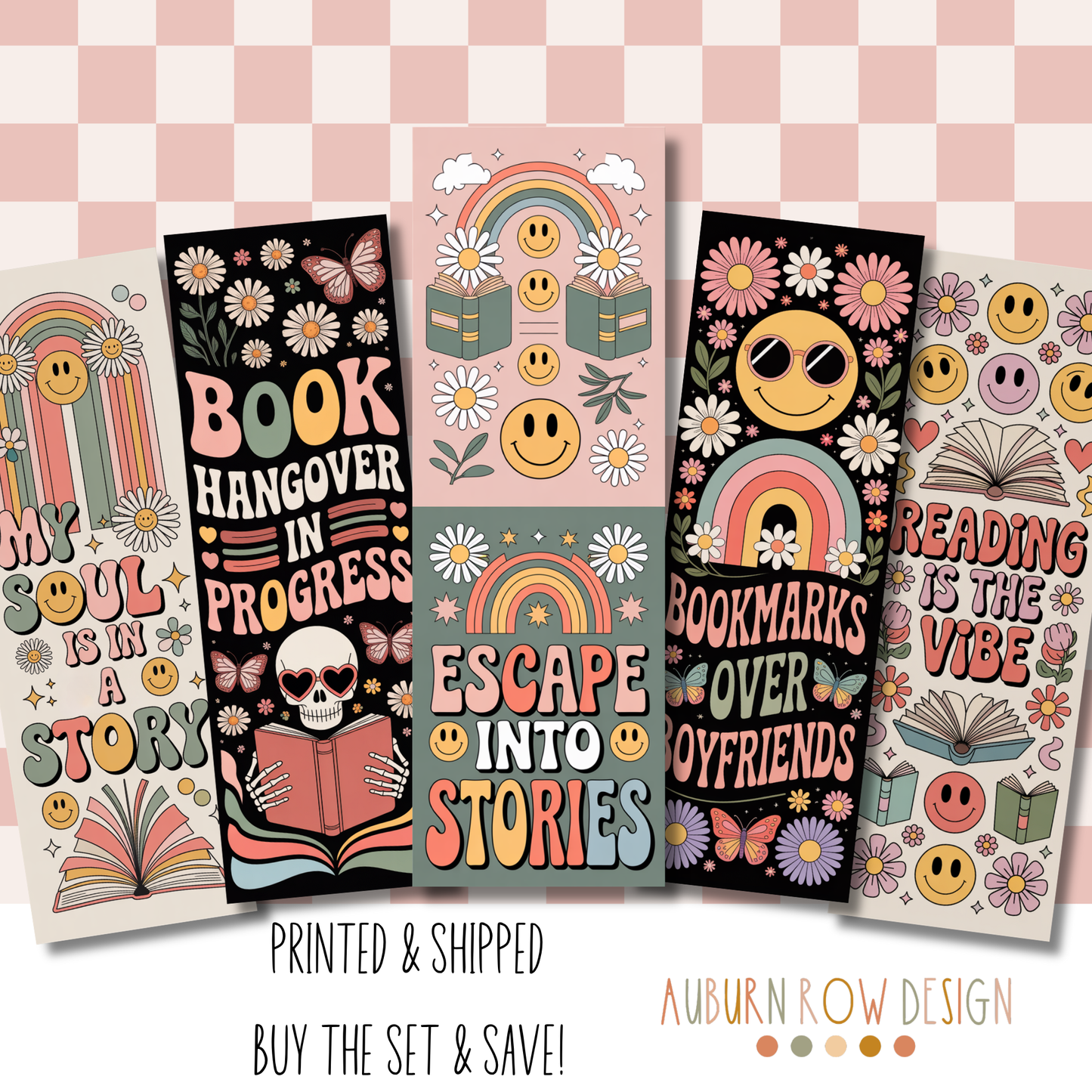 Groovy Bookish Bookmarks