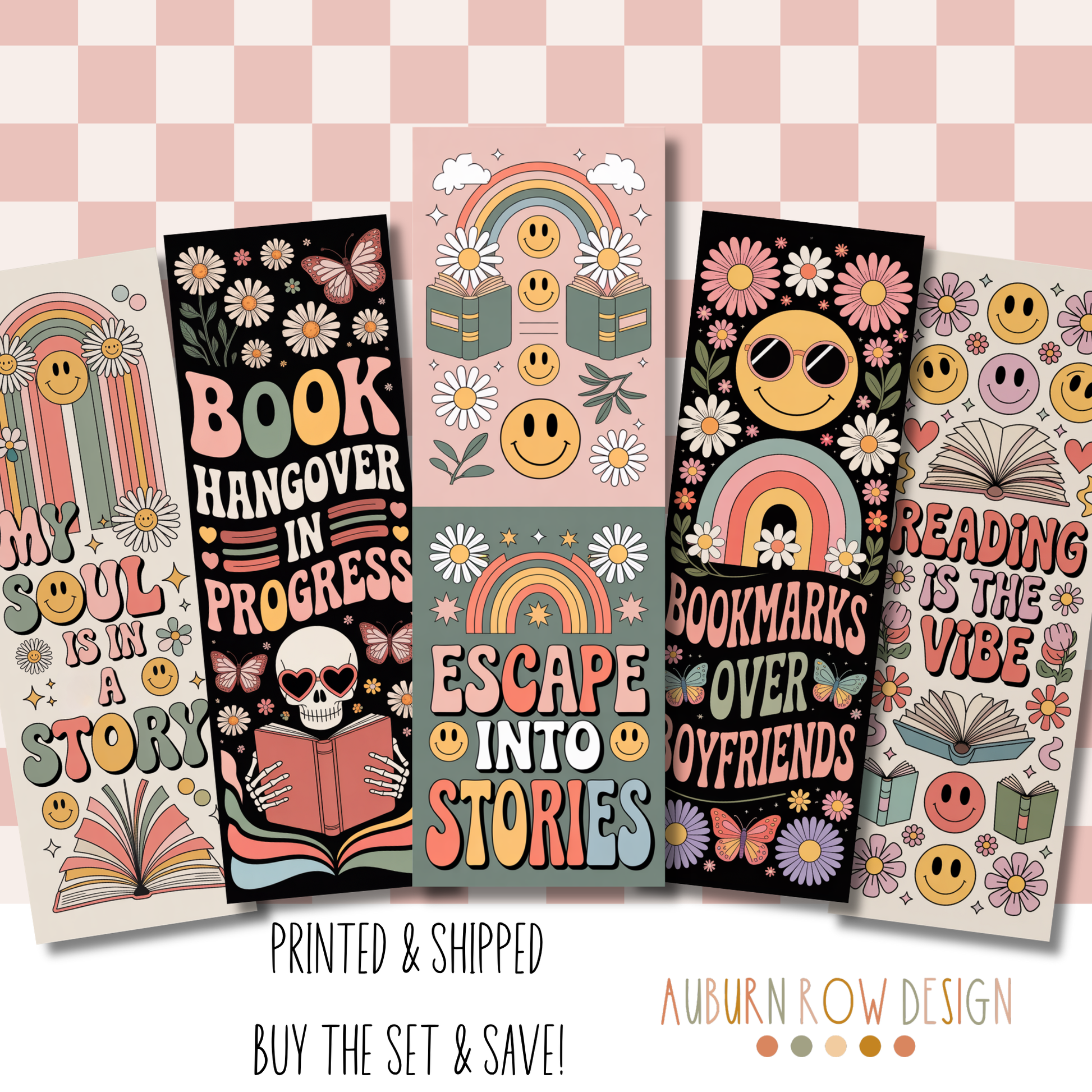 Groovy Bookish Bookmarks