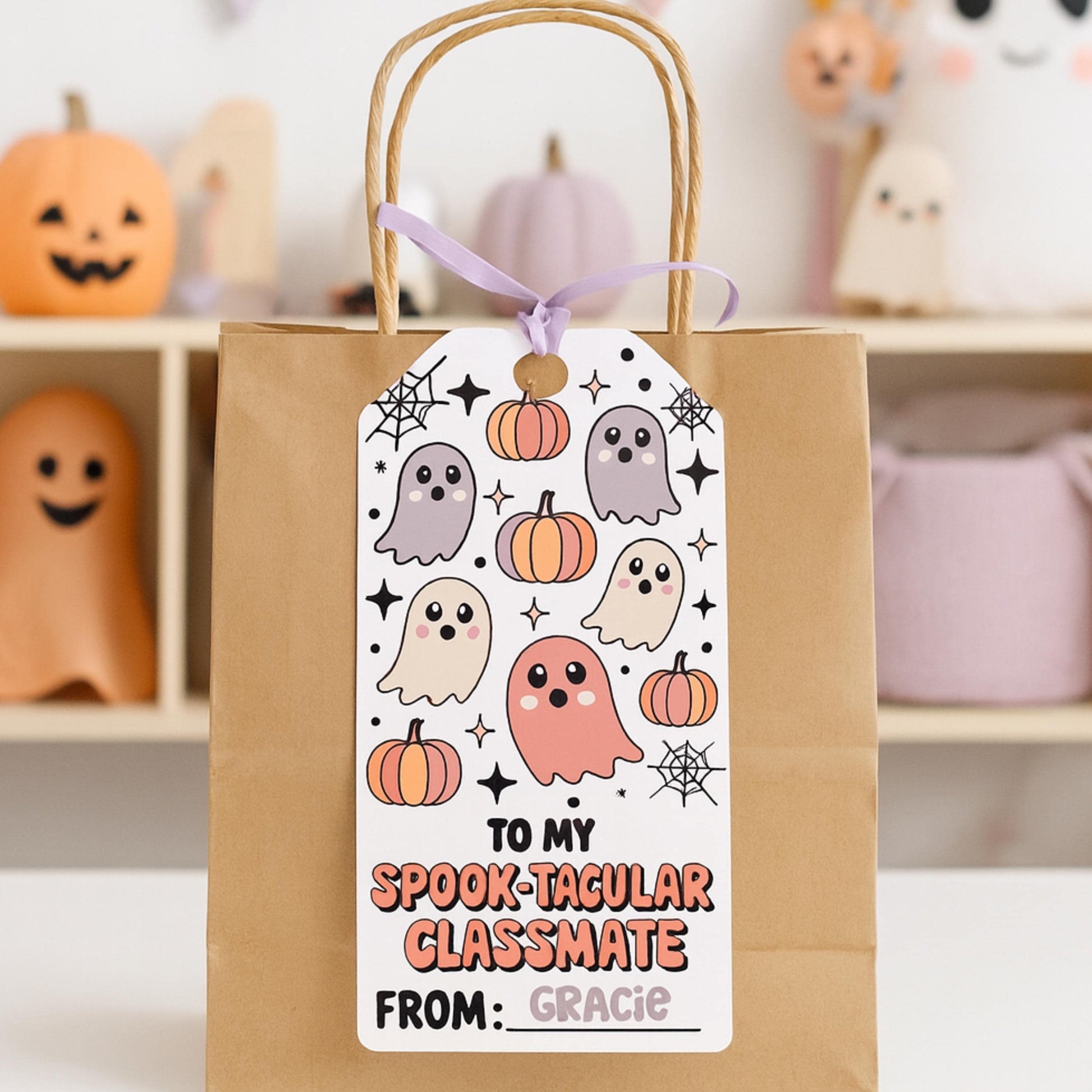 Printable Boo Bag Tag