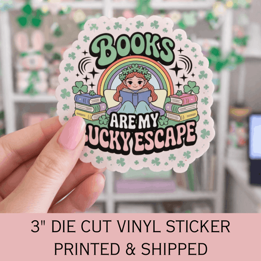 St Patricks Day Bookish Sticker