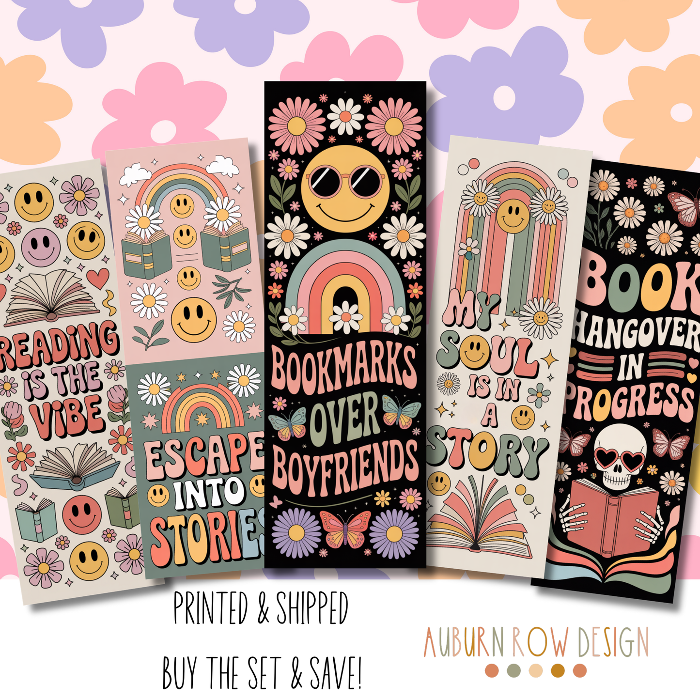 Groovy Bookish Bookmarks