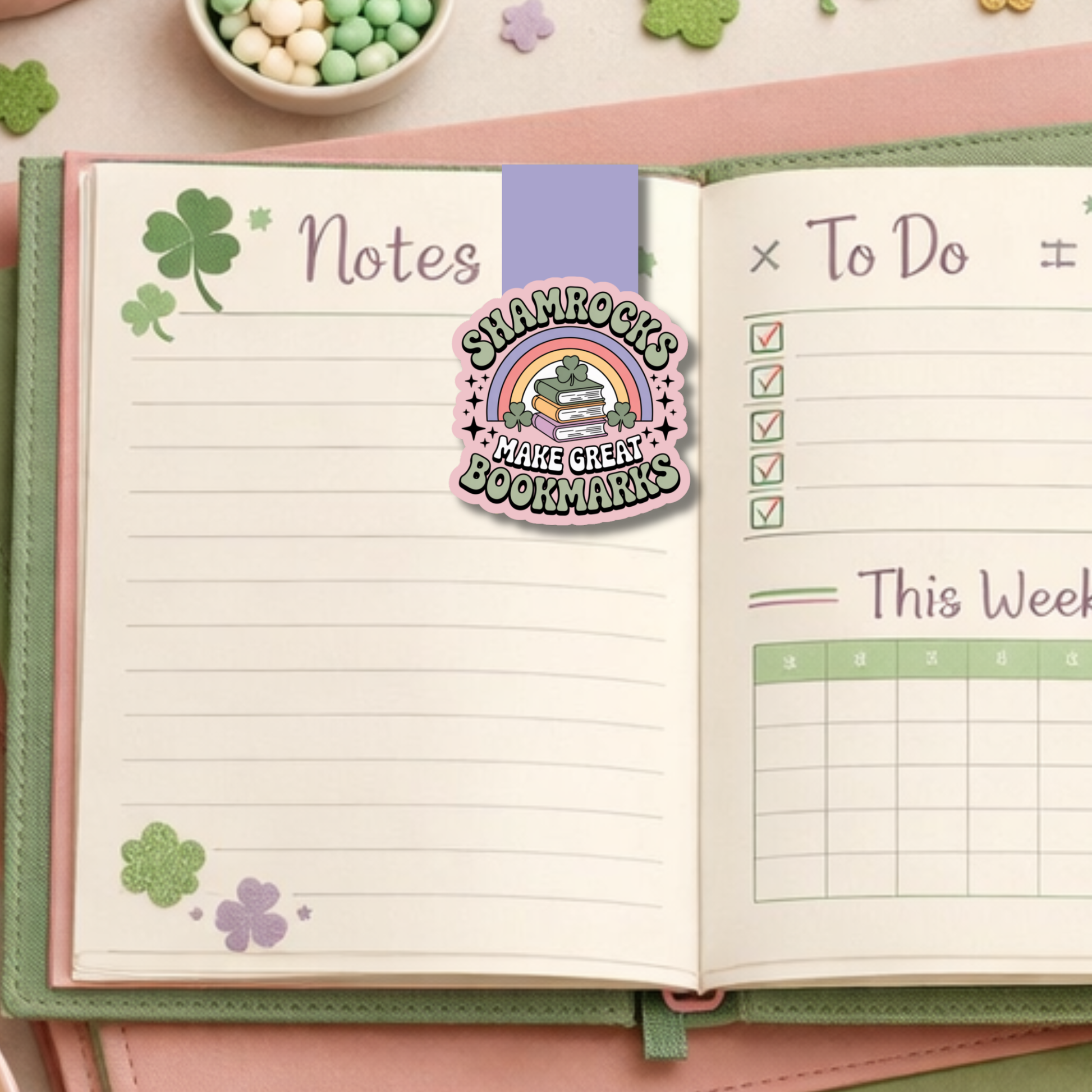 St Patricks Day Magnetic Bookmark
