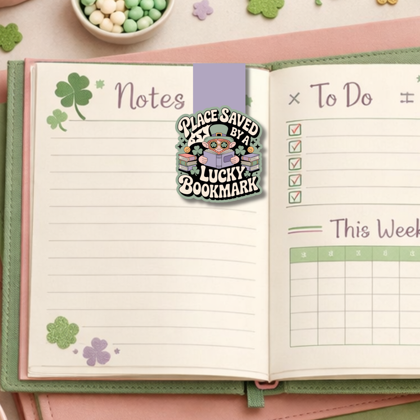 St Patricks Day Magnetic Bookmark