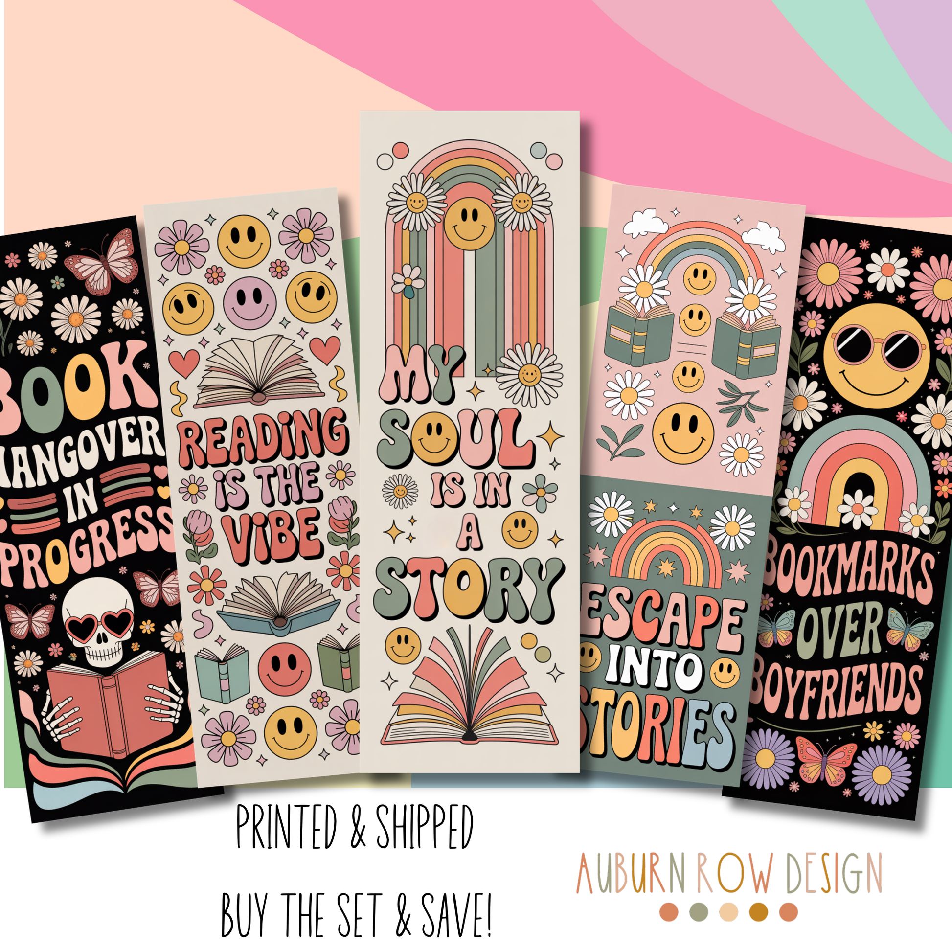 Groovy Bookish Bookmarks