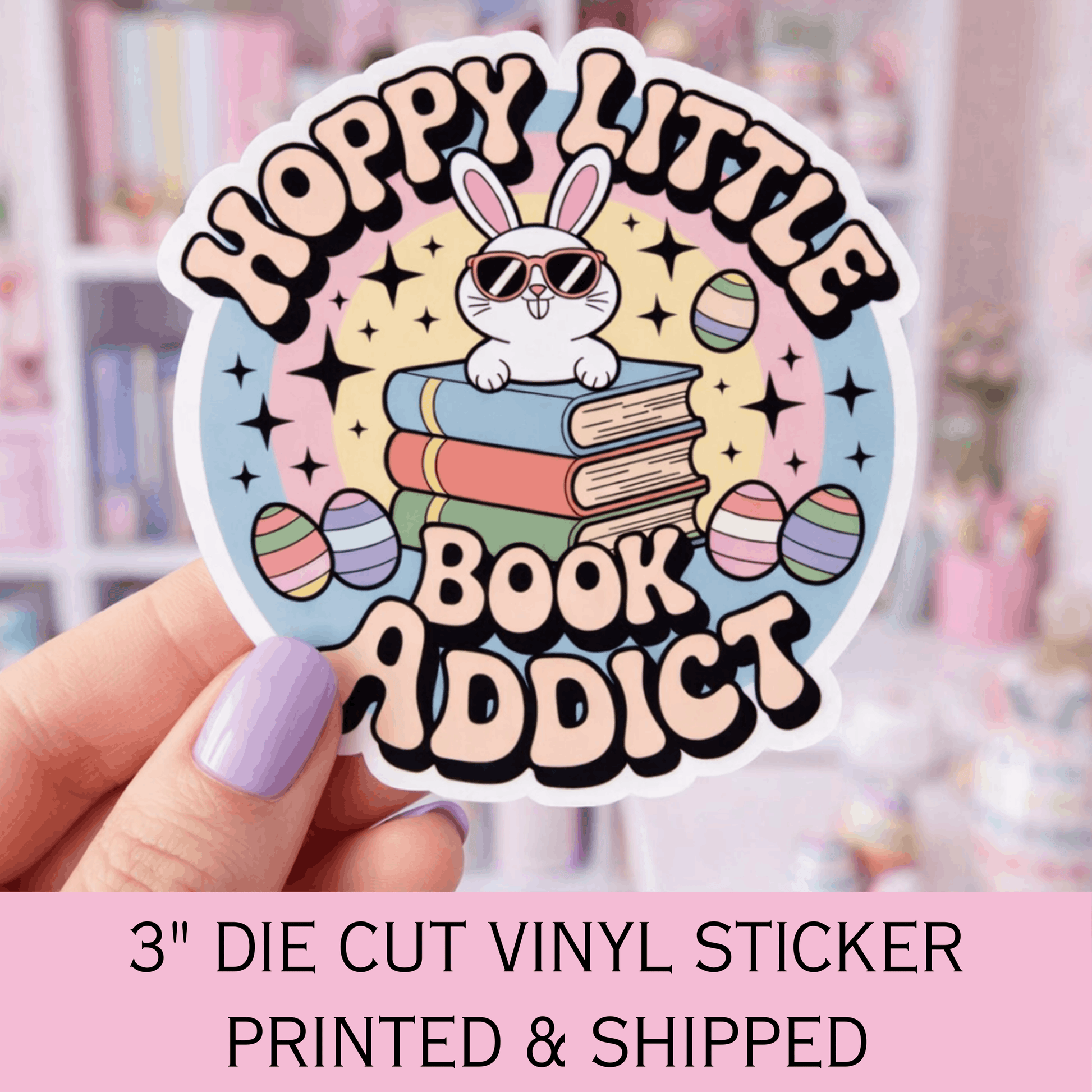Easter Bookish Sticker