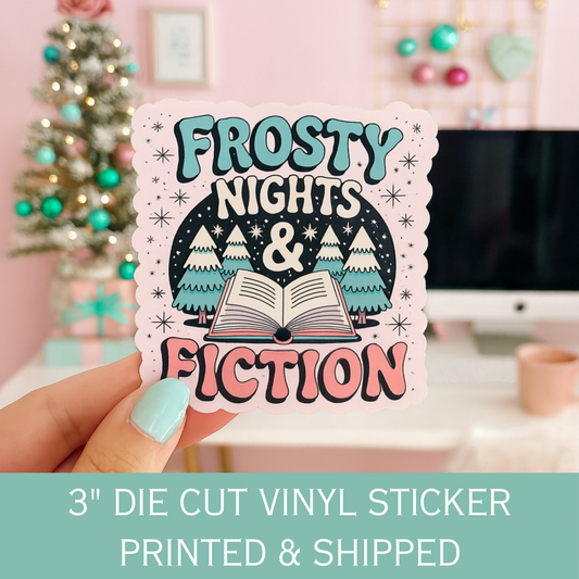 Frosty Nights & Fiction Die Cut Sticker