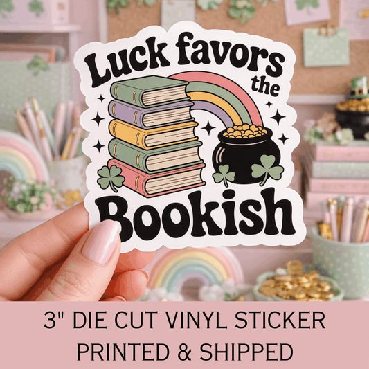 St Patricks Day Bookish Sticker