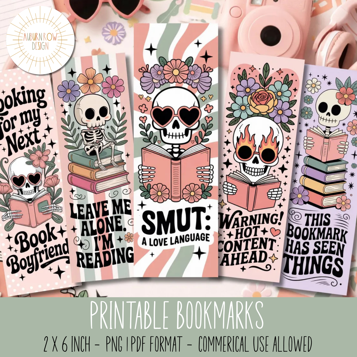 Printable Smut Bookmarks