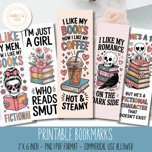 Printable Smut Bookmarks