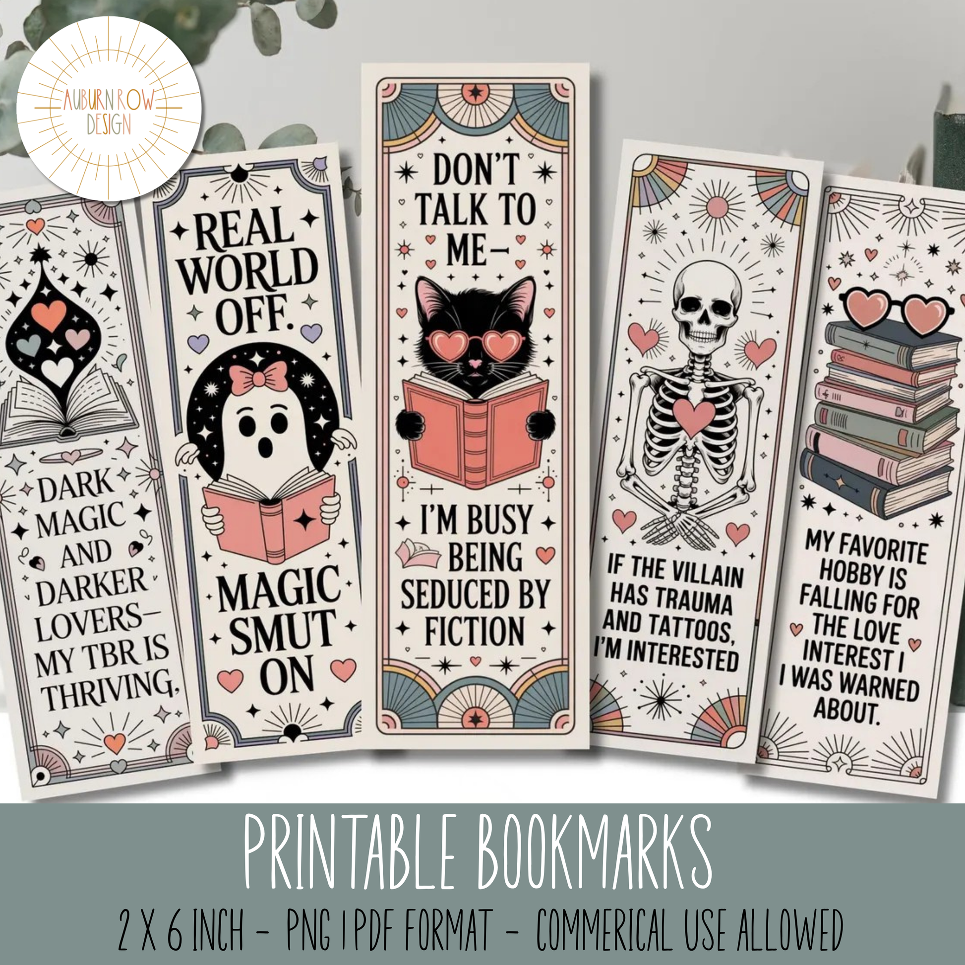 Printable Smut Bookmarks