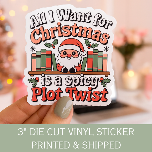 Bookish Christmas Stickers