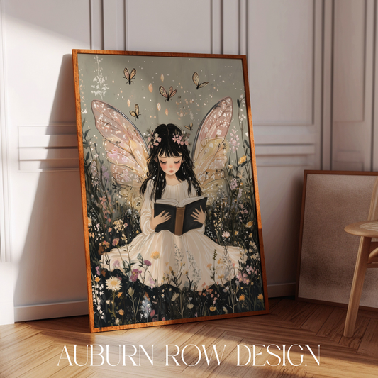 Fairy Bookshelf Art