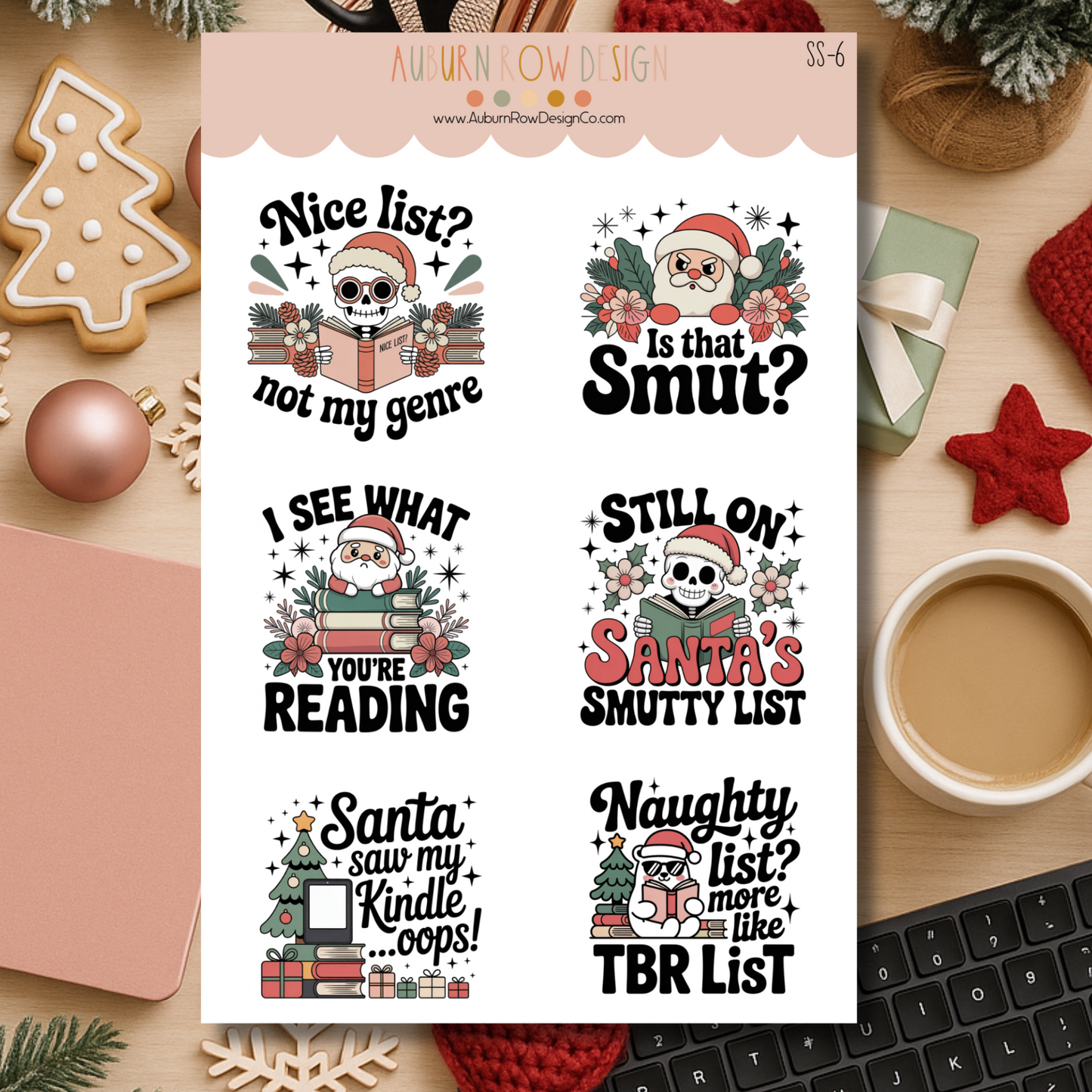 Christmas Smut Reader Stickers